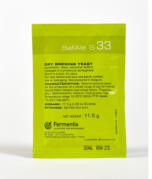 Levedura Fermentis S-33