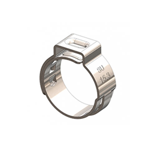 Abracadeira de aperto em inox 16,6mm-19,8mm