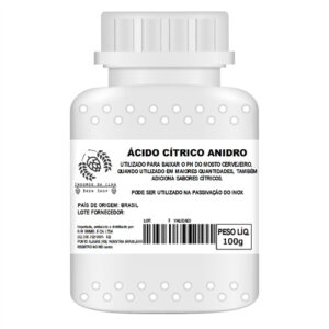 Ácido cítrico anidro (Citrato de Hidrogênio).