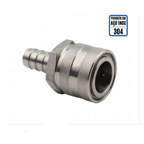 Engate Rapido Inox Femea 1/2 Espigao 1/2