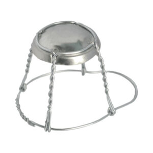 Gaiola Prata com Chapeu para Rolha de Espumante