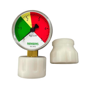 Manômetro Para Garrafa Completo com Adaptador Aranha