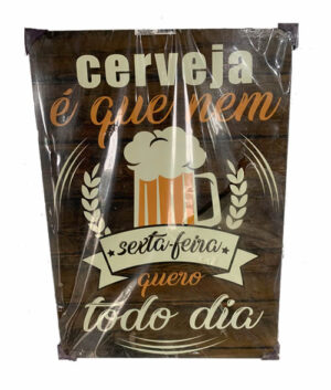 Quadro Cerveja: Sexta