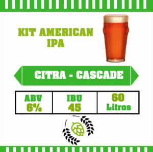 Kit Receita Cerveja American IPA 60L